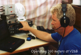 Picture of N3OC operating 160m at V26B