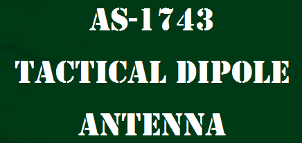 AS-1743 TACTICAL DIPOLE ANTENNA